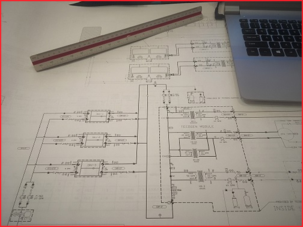 Schematic Drawing developed by mechanical engineers